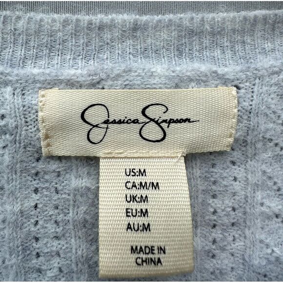 5 for $45 NWT Jessica Simpson Sweater Pullover Women Size M Gray Knit - Picture 4 of 8